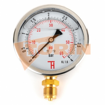 Pressure gauge 0-4 bar 1/2...