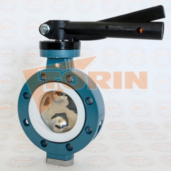 Supapă fluture DN 100 PTFE...