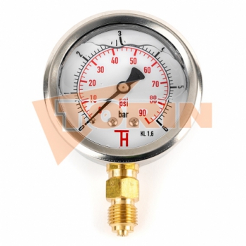 Pressure gauge 0-6 bar 1/4...