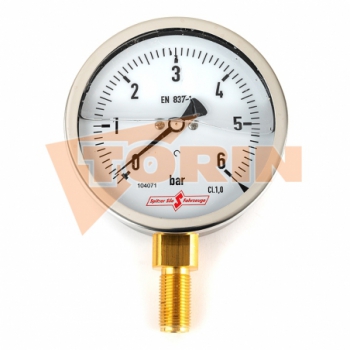 Pressure gauge 0-6 bar 1/2...