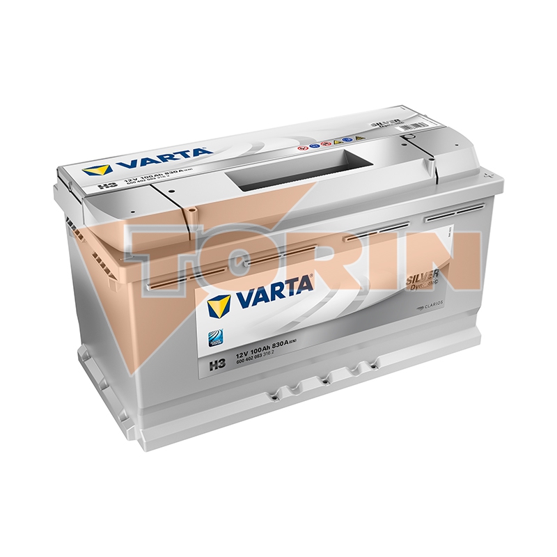 Car battery 12V 100Ah 830A VARTA Silver Dynamic Car battery 12V 100Ah 830A VARTA Silver Dynamic