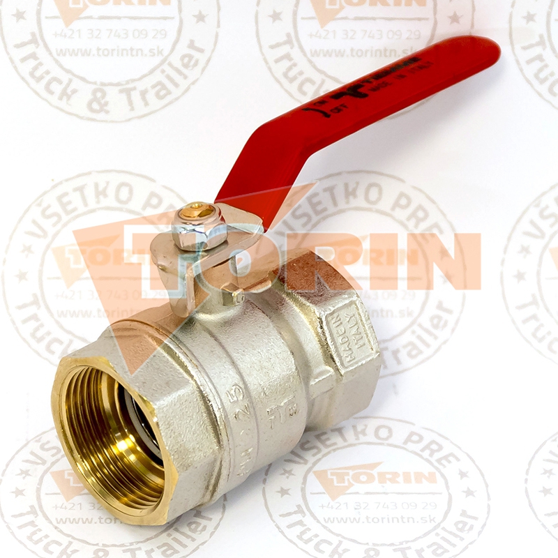 Valvola A Sfera In Ottone 1"1/2 DN40 Con Filettatura Femmina - Per Acqua, Olio, Gas - Pressione 1.6MPa, Apertura E Chiusura Rapida