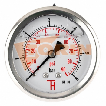 Pressure gauge 0-6 bar 1/4...