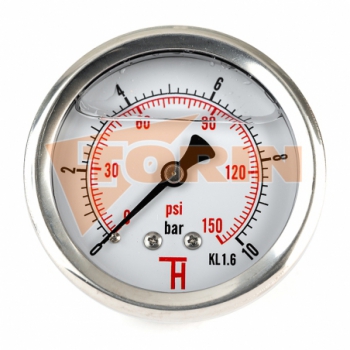 Pressure gauge 0-10 bar 1/4...