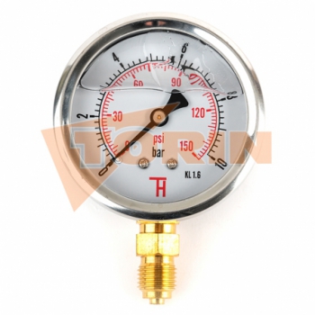 Pressure gauge 0-10 bar 1/4...